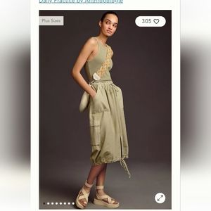 Daily Practice by Anthropologie High-Neck Tank Twofer Dress